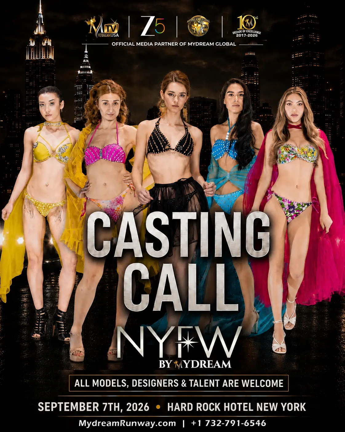 NYFW by MyDream Official Casting Call September 7 2026